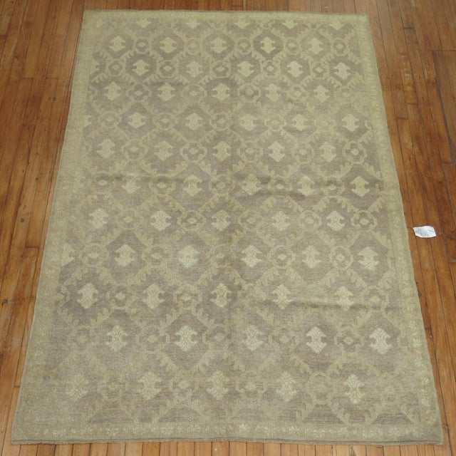 Mid-Century Modern Vintage Zabihi Collection Turkish Konya Decorative Rug For Sale - Image 3 of 5