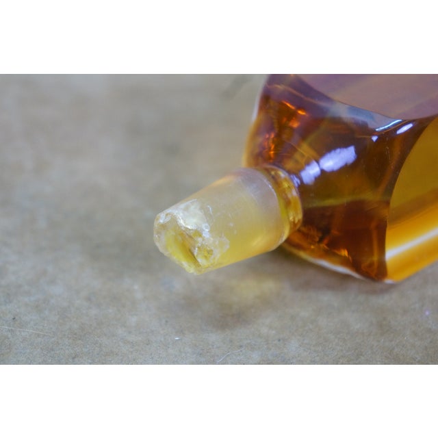 Mid 20th Century Mid Century Modern Italian Murano Yellow Sommerso Glass Decanter Bottle Stopper For Sale - Image 12 of 18