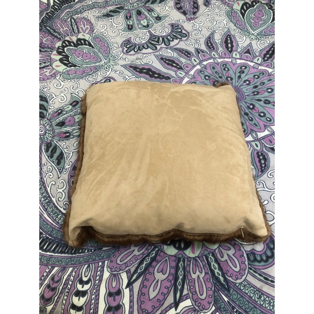 Contemporary 2000s Custom Made Mink Pillow For Sale - Image 3 of 4