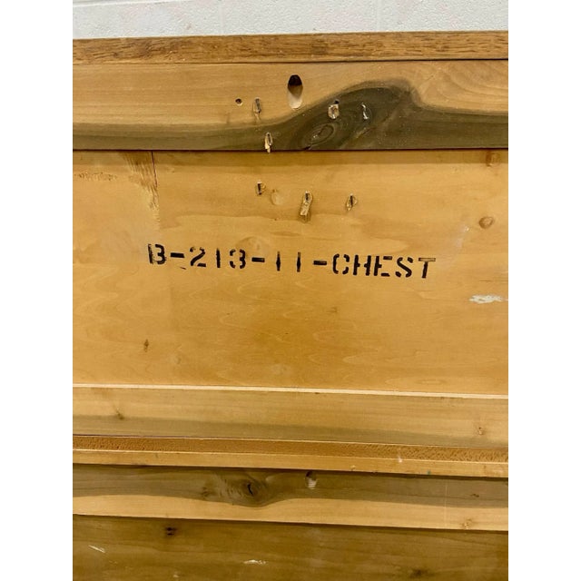 Vintage Thomasville Mid Century Blonde Art Deco Style Chest of Drawers For Sale - Image 12 of 13