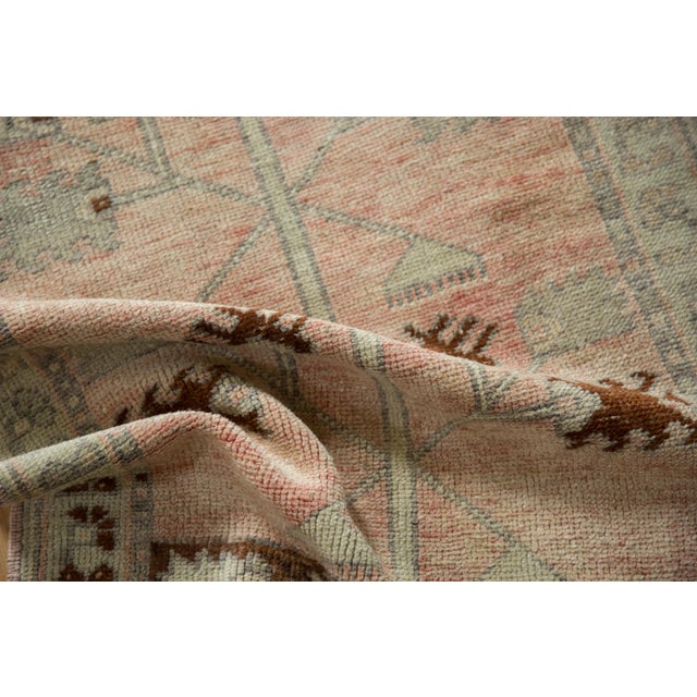 Rustic Vintage Distressed Oushak Rug - 2'5" x 3'3" For Sale - Image 3 of 8