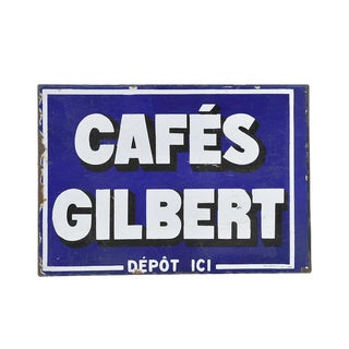 Gilbert Double-Sided Enameled Plaque For Sale