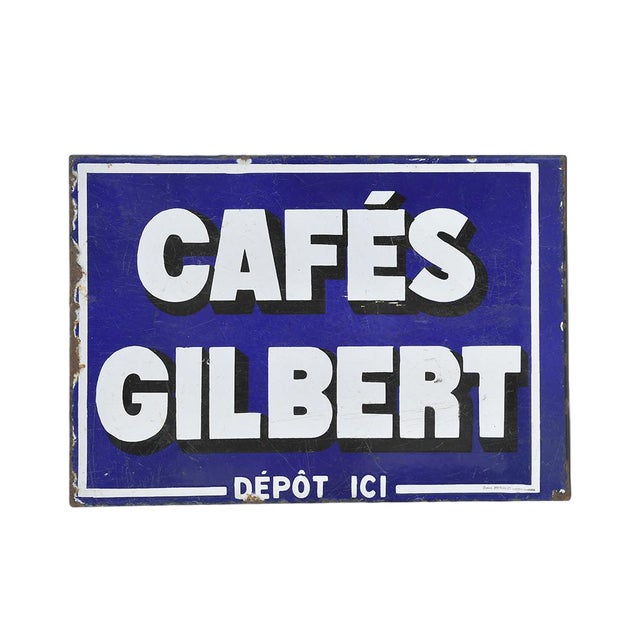 Gilbert Double-Sided Enameled Plaque For Sale