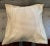 Contemporary Tan and Ivory Basketweave Tapestry Pillow For Sale - Image 3 of 3