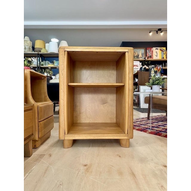 Beige Vintage Heywood Wakefield Tambour Utility Cabinet Model M179 For Sale - Image 8 of 13