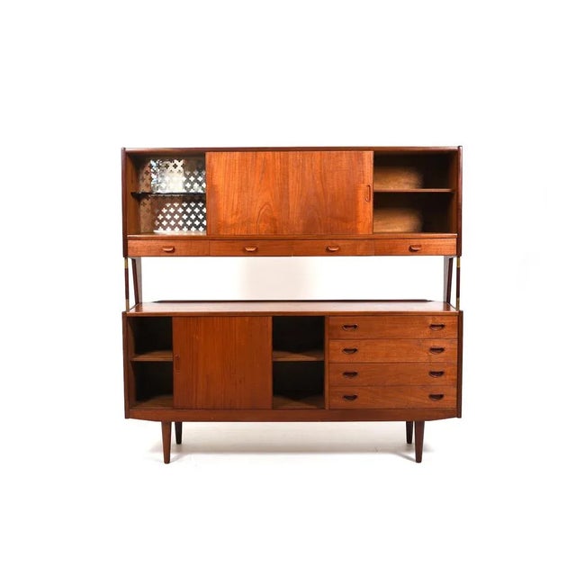 Danish Top Cabinet in Teak, 1950s For Sale - Image 4 of 13
