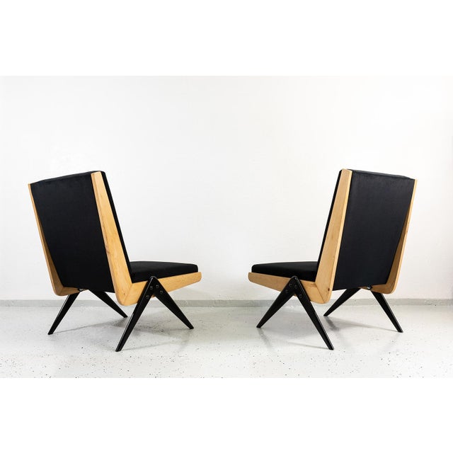 Wood Modern Type 1312 Chairs bfrom Slupskie Furniture Factory, Poland, 1960s, Set of 2 For Sale - Image 7 of 18
