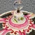 Large French Rococo Hand-Painted Porcelain Bird Cage With Original Floral Tray & Bird For Sale In Dallas - Image 6 of 17