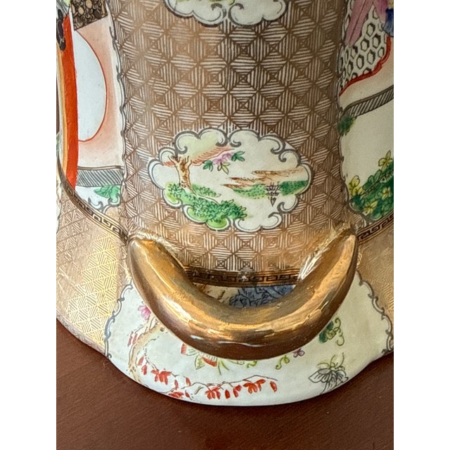 White Mid 20th Century Chinese Export Famile Rose Cachepot For Sale - Image 8 of 11