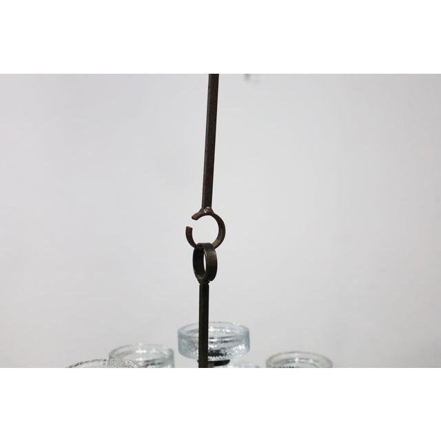 Mid-Century Modern Erik Hoglund 15 Candle Chandelier For Sale - Image 3 of 9