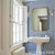 2020s Sample - Schumacher Rigsby Stripe Wallcovering In Delft For Sale - Image 5 of 6