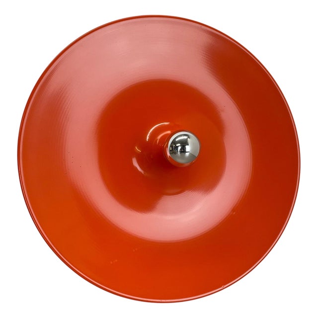 Orange Disc Wall Light in the style of Charlotte Perriand for Staff, Germany, 1970s For Sale
