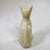 Mid-Century Modern 1990's Vintage Belleek Ireland Porcelain White Cat Figurine With Green Eyes For Sale - Image 3 of 8