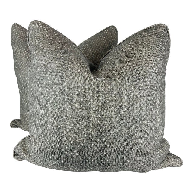 Fermoie "Figured" in N-080 22" Pillows-A Pair For Sale