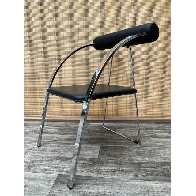 1990s Postmodern Folding Chair in the Rodney Kinsman'd Style. For Sale - Image 13 of 13