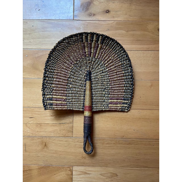 African 1980s African Hand-Made Fan For Sale - Image 3 of 5