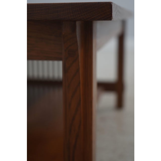 Stickley Mission Oak Spindle Coffee Table For Sale - Image 11 of 14