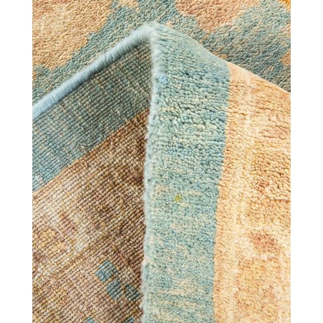 Mogul, One-of-a-Kind Hand-Knotted Area Rug - Light Blue, 8' 4" x 10' 4" For Sale In New York - Image 6 of 8