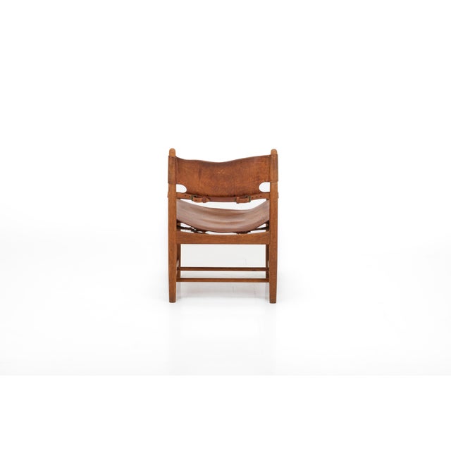 Wood Spanish Dining Chairs by Børge Mogensen, Denmark, 1950s, Set of 4 For Sale - Image 7 of 14