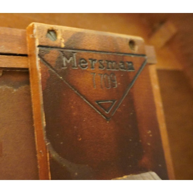 Mersman Solid Mahogany Traditional Duncan Phyfe Style 29" Round Accent Table 1320-7709 For Sale - Image 13 of 14