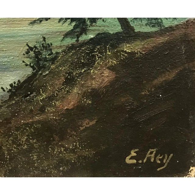 Erich Aey, Paysage montagneux, 1910, Oil on Canvas For Sale - Image 3 of 7