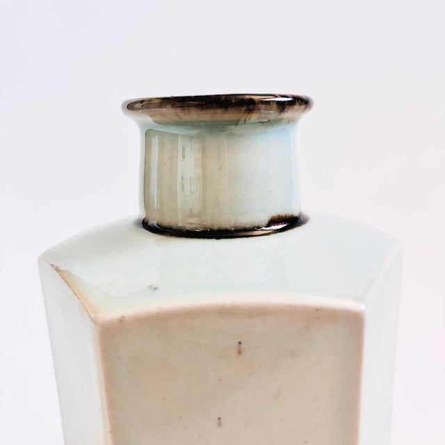 Mid-Century Modern Dansk Hexagon Vase “Brown Mist” by Niels Refsgaard For Sale - Image 3 of 8