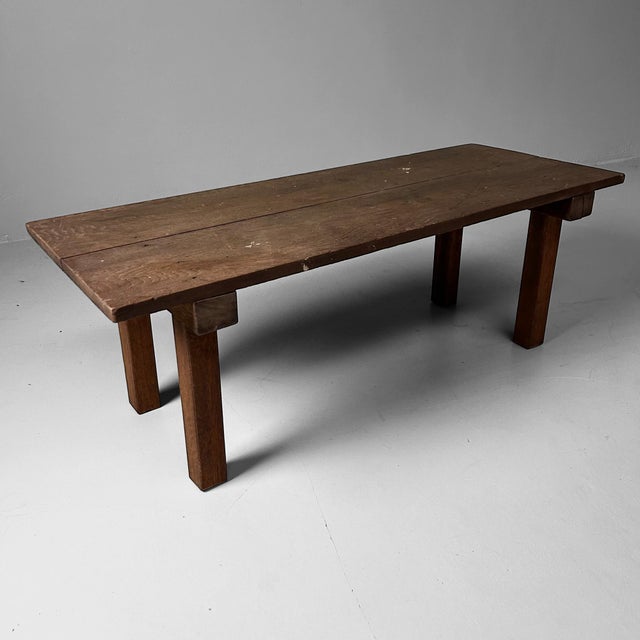 Simple wabi sabi wooden table from the 1920s, Japan Dimensions: height 32.5 cm, width 91 cm, depth 36 cm. The beautifully...