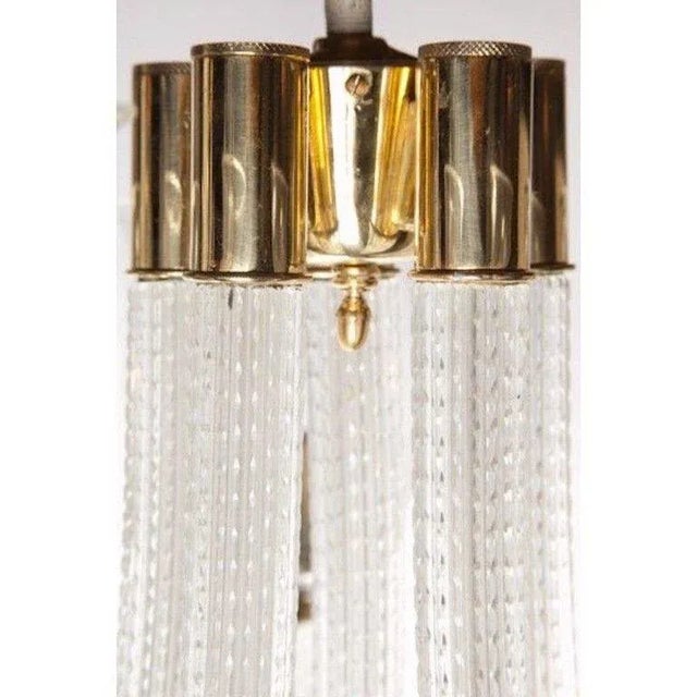 Mid-Century Modern 1940s Venini Five-Arm Chandelier For Sale - Image 3 of 5