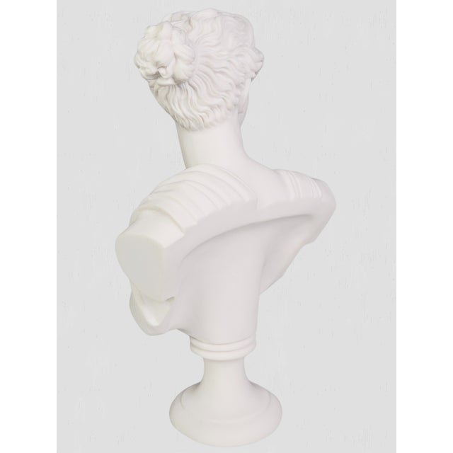 2020s Handmade Artemis Cast Marble Bust For Sale - Image 5 of 11