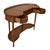 Brown Regency Walnut Kidney Desk For Sale - Image 8 of 12