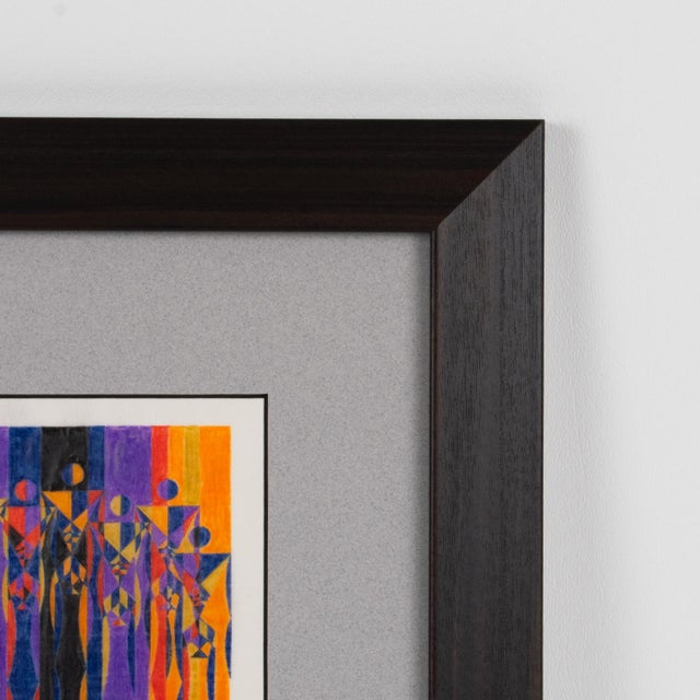 Geometric Colorist Project Surrealist Drawings, France Circa 1960 For Sale In Atlanta - Image 6 of 12