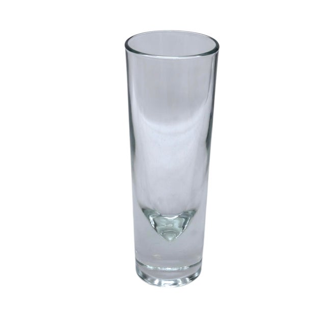 Mid 20th Century Mid 20th Century Carlo Moretti Italian Brunch Bullet Glasses Clear Crystal Design Set of 4 For Sale - Image 5 of 9