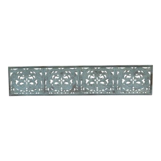 Antique Painted Metal Transom Panel, Provincetown, Massachusetts Circa 1900 For Sale