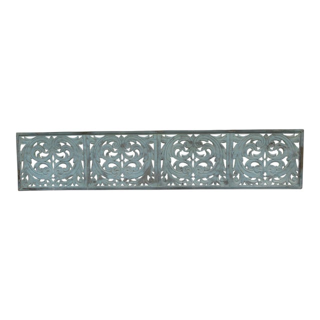 Antique Painted Metal Transom Panel, Provincetown, Massachusetts Circa 1900 For Sale