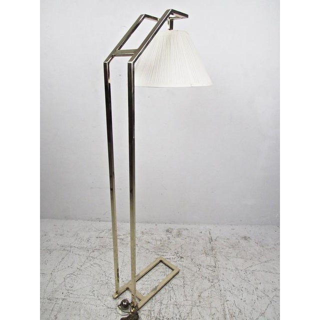 Elegant Contemporary Modern Brass Cantilever Floor Lamp