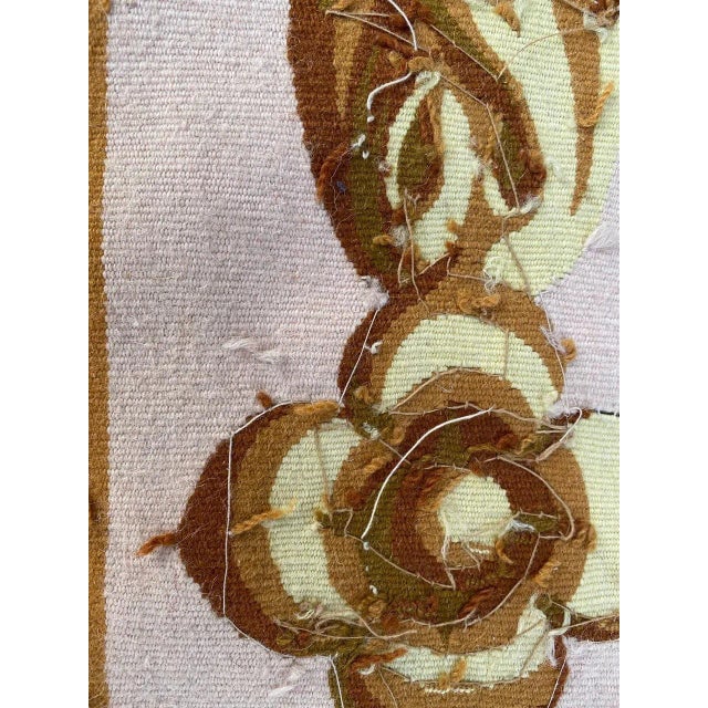 Long Antique French Aubusson Fragment Tapestry For Sale - Image 13 of 14