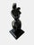 1980s Abstract Female Figure Sculpture • Hand‑Carved Black Stone • Modernist Mid‑Century Art For Sale - Image 5 of 7