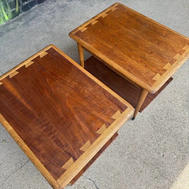 Mid 20th Century Lane Acclaim Pair of End Tables Mid Century Modern For Sale - Image 5 of 12