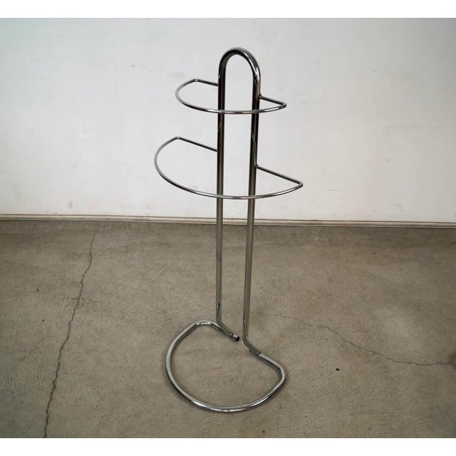 Maison Jansen 1970’s Mid-Century Modern Art Deco Chrome Rack / Valet For Sale - Image 4 of 12