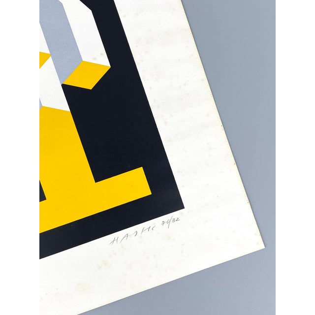 Paper Otto Herbert Hajek, Abstract Composition, 1970, Screenprint For Sale - Image 7 of 13