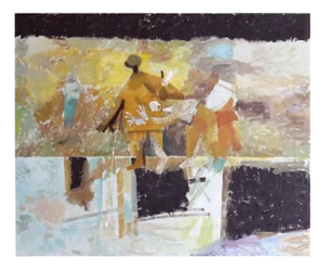 Victor Karnauh, Wind, Oil on Canvas, 1990s