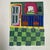 Folk Art 1970’s Original Folk Art Colorful House Interior Serigraph Print For Sale - Image 3 of 8