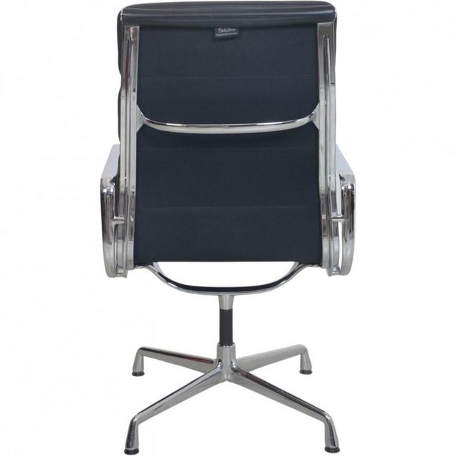 EA209 Chair in Black Leather by Charles Eames, 2000s For Sale - Image 10 of 16