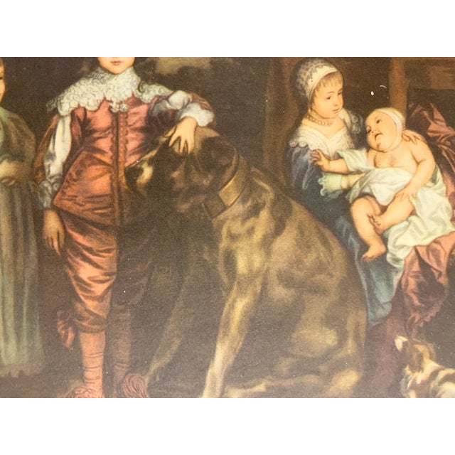 1948 Book Plate The Family of Charles I by Van Eyck ready for framing. On the back is Mrs. Robinson "Perdita" by...