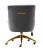 Transitional Beatrix Grey Office Swivel Chair For Sale - Image 3 of 8