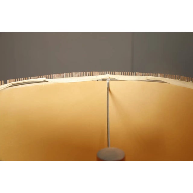 Maria Kipp Mid-Century Modern Natural & Pale Gold Checker Weave Lampshade, 1960s For Sale - Image 11 of 11