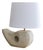 1970s Albert Tormos French Abstract Limestone Table Lamp with Shade For Sale