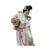1950s Chinese Oriental Ceramic Ancient Style Dressing Lady Figure For Sale - Image 5 of 6