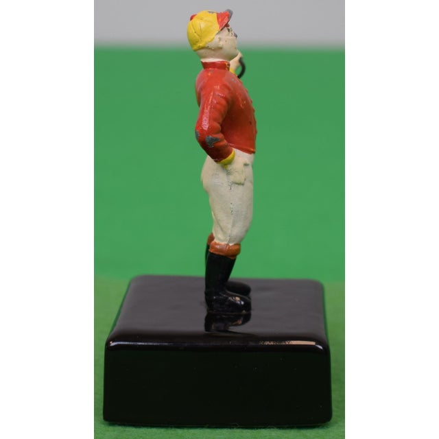 Traditional Mid 20th Century The "21 Club" Jockey Paperweight For Sale - Image 3 of 6