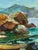 2020s Oil Painting the Boat Is Moored on the Shore Yuriy Suprunchuk For Sale - Image 5 of 11